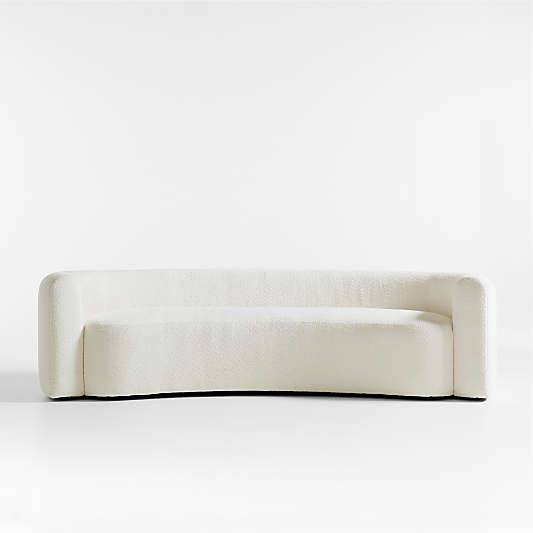 Hugger Curved Boucle Grande Sofa by Leanne Ford