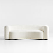 Pebble White Concrete 59" Oval Indoor/Outdoor Coffee Table by Leanne Ford