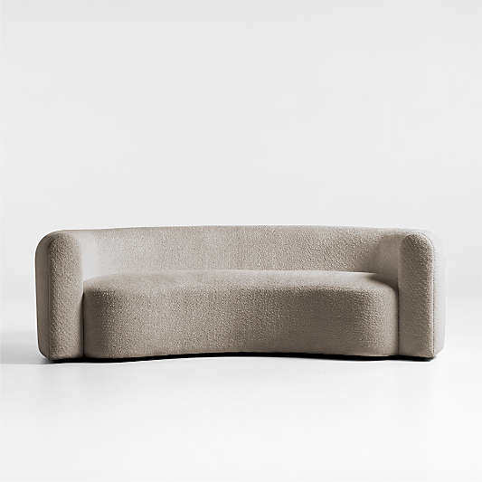 Hugger Curved Boucle Sofa by Leanne Ford