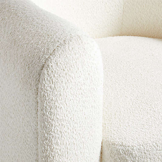 Hugger Curved Swivel Accent Chair by Leanne Ford