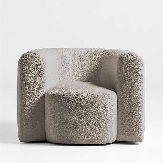 Hugger Curved Swivel Accent Chair by Leanne Ford