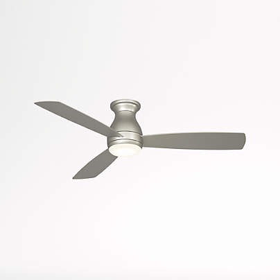 Fanimation Hugh 52 Brushed Nickel Indoor/Outdoor Ceiling Fan with LED Light