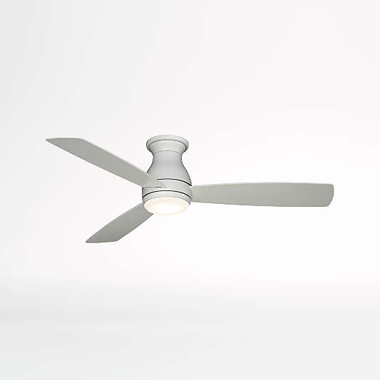 Fanimation Hugh 52" Matte White Indoor/Outdoor Ceiling Fan with LED Light