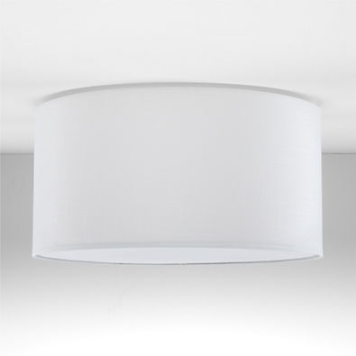 View Hume 20" Linen Drum Flush Mount Light details