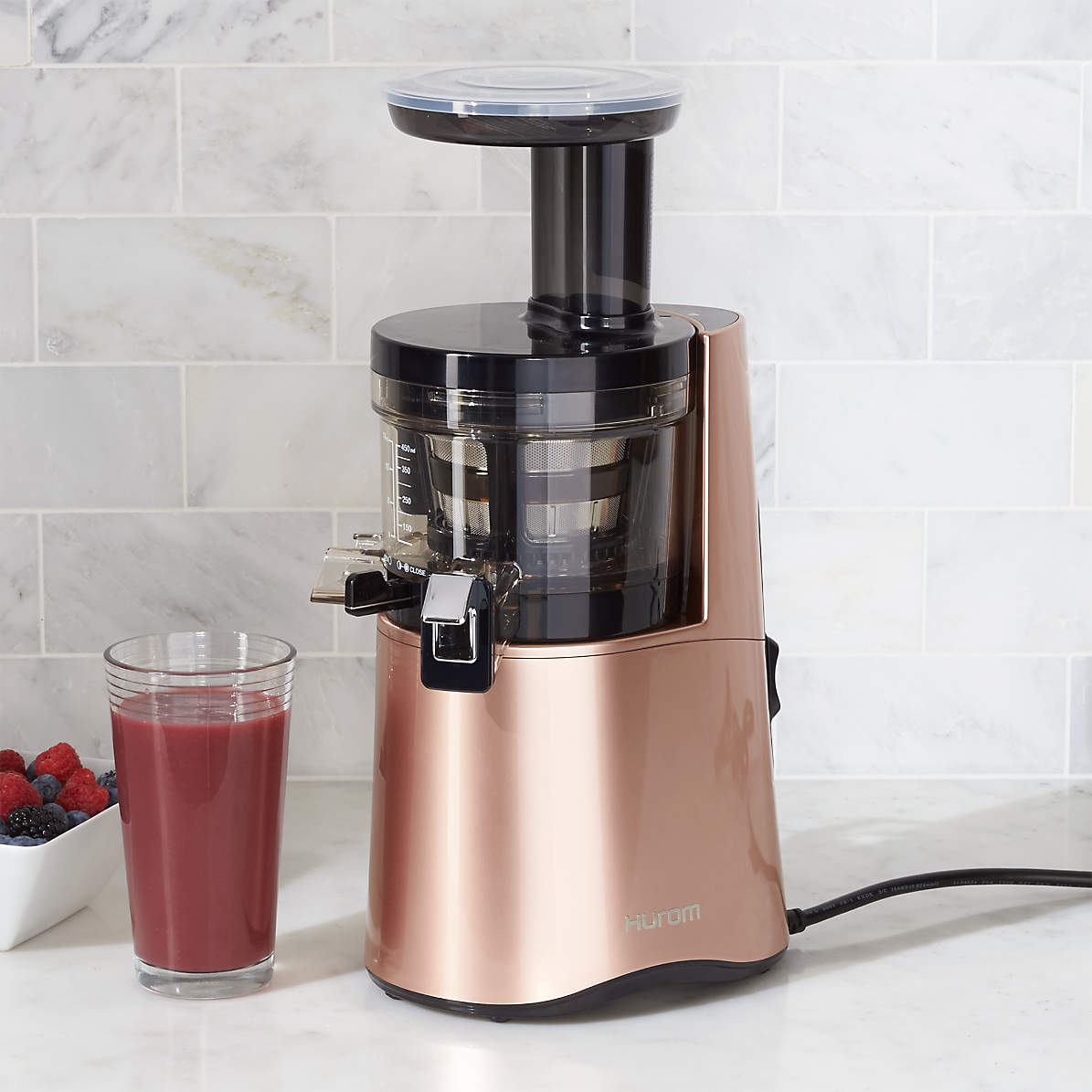 Hurom H-AA Rose Gold Slow Juicer + Reviews | Crate &
