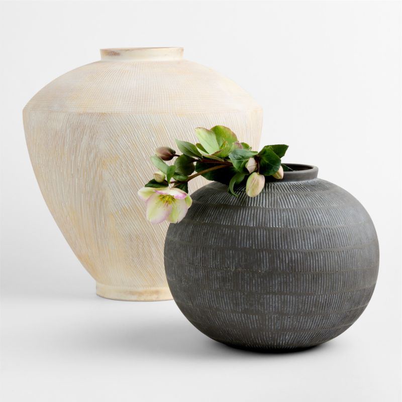 Hawthorne Large Weather White Vase 17" - image 1 of 5