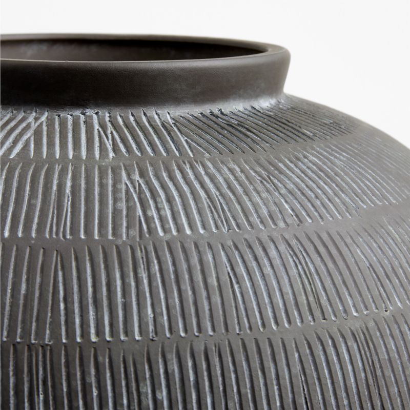 Hawthorne Small Black Round Vase 10" - image 3 of 5