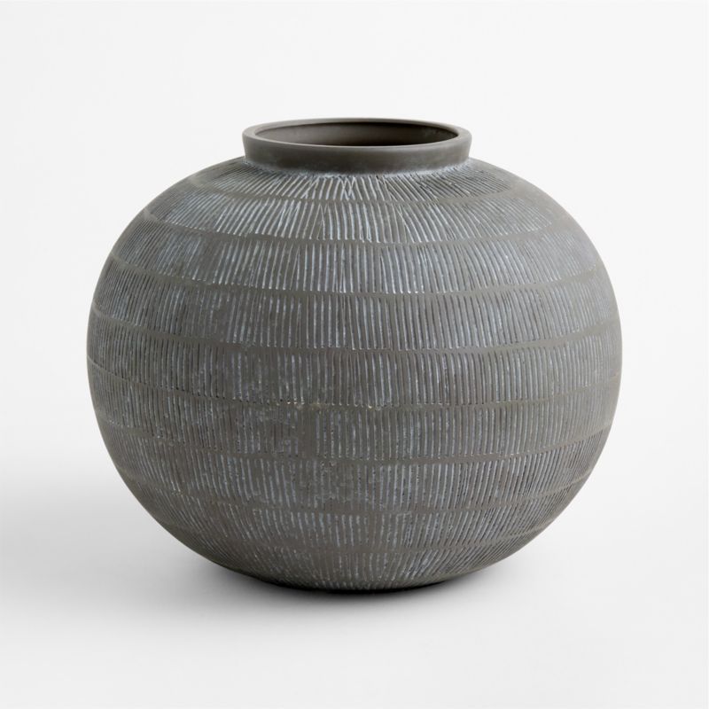 Hawthorne Small Black Round Vase 10" - image 4 of 5
