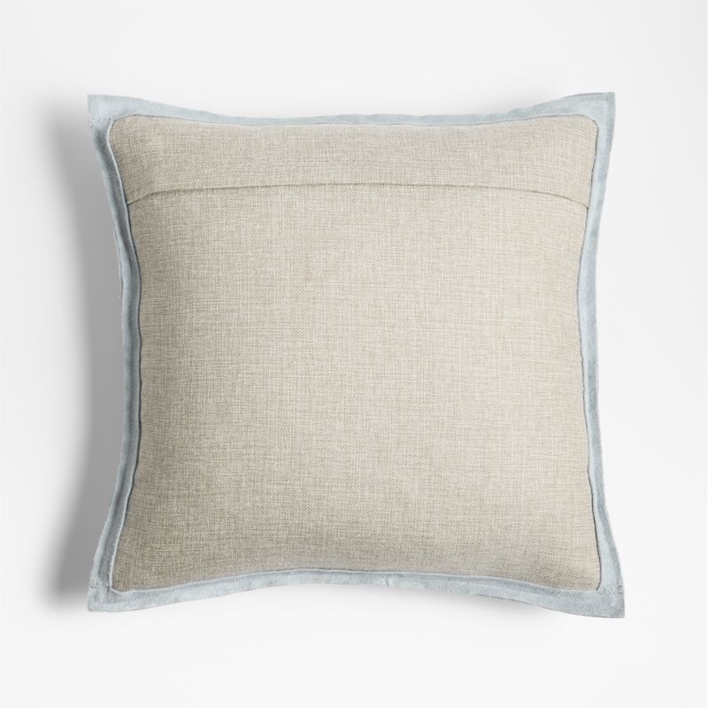 Hyde Woven Suede 20"x20" Light Grey Throw Pillow Cover - image 4 of 6