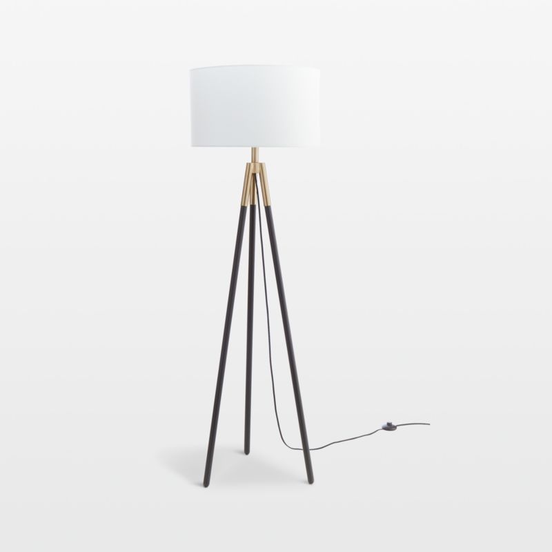 Hyde Brass and Bronze Metal Tripod Floor Lamp 61.5" - image 4 of 8