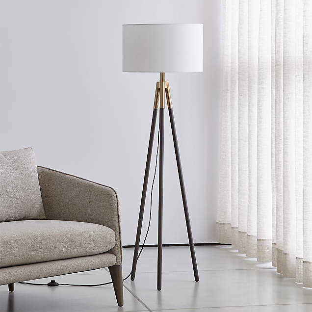 Kace Triple Head Corner Floor Lamp + Reviews | Crate & Barrel Canada