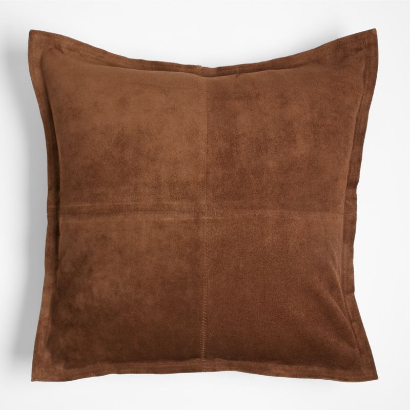 Hyde Pieced Suede 23"x23" Throw Pillow Cover