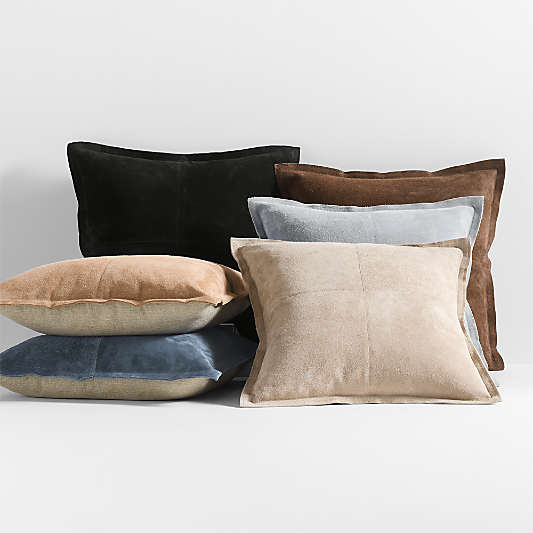 Hyde Pieced Suede Throw Pillows