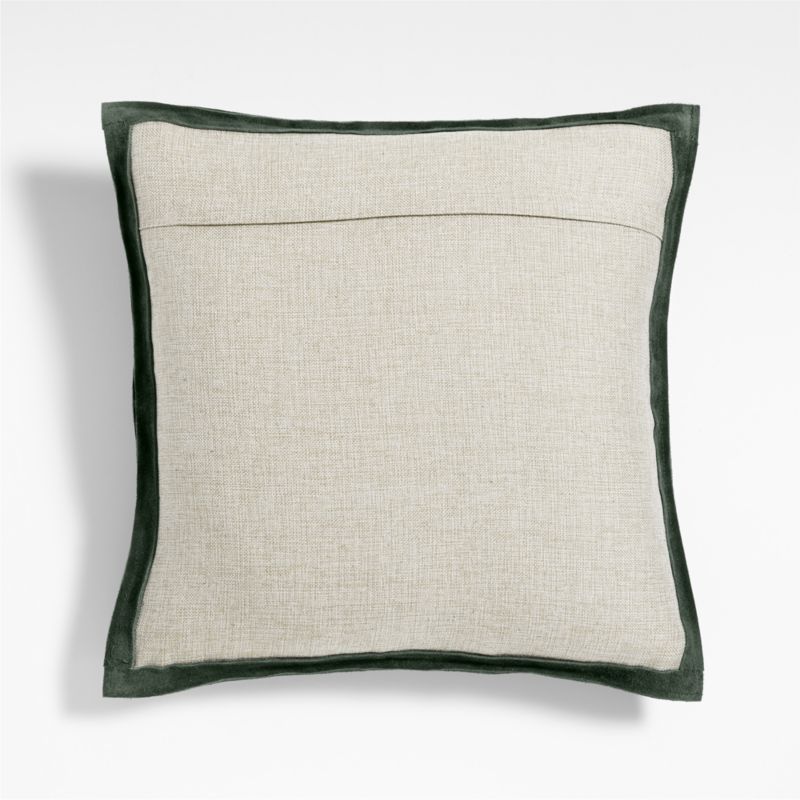 Hyde Woven Suede 20"x20" Pine Green Throw Pillow Cover - image 3 of 6