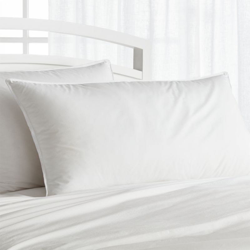 Hypoallergenic Firm King Pillow + Reviews | Crate & Barrel