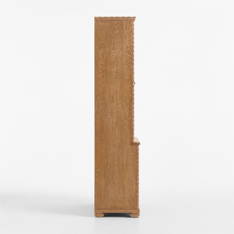 Hazelton 40" Brown Oak Wood Storage Cabinet - image 6 of 8