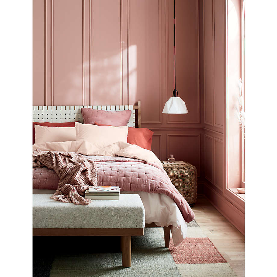 Crate and barrel rio king bed sale