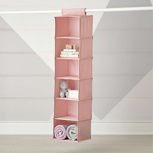 Canvas Pink Hanging Organizer