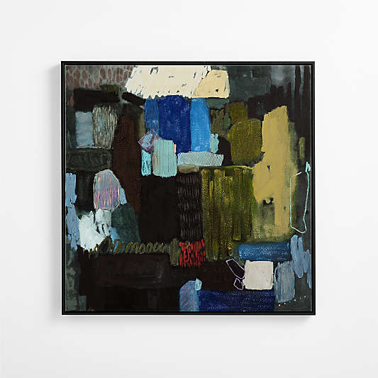 "I Wish I Didn't Have To Go" by Maggie Macdonald 41.5" x 41.5" Framed Wall Art Print