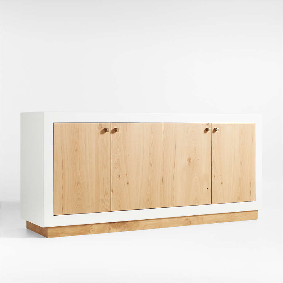 Crate&Barrel Oak and Plaster 78" Credenza Yorkdale Mall