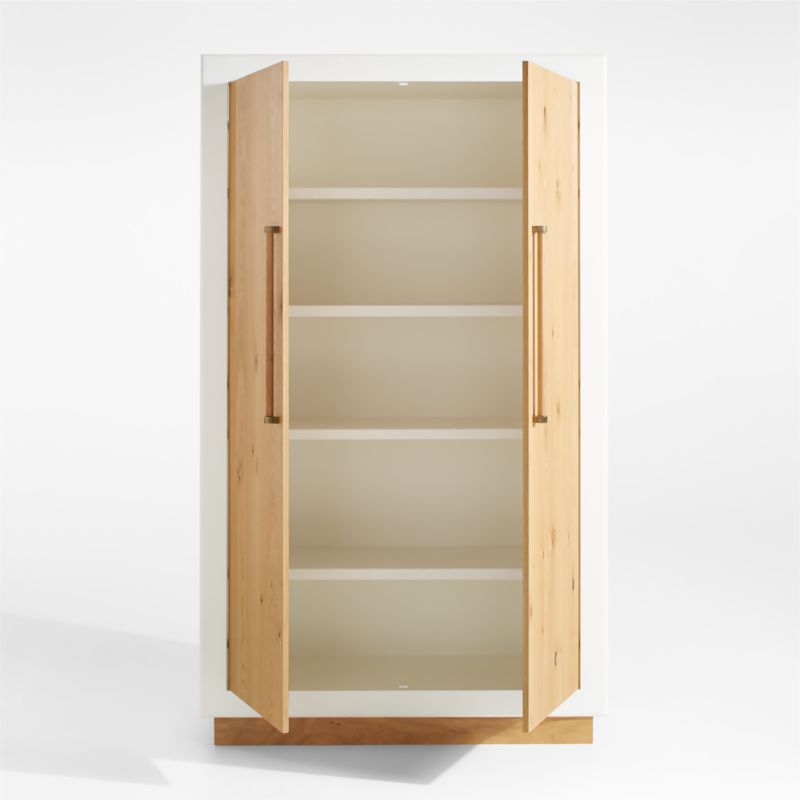 Ibiza Oak and Plaster Storage Cabinet - image 8 of 11