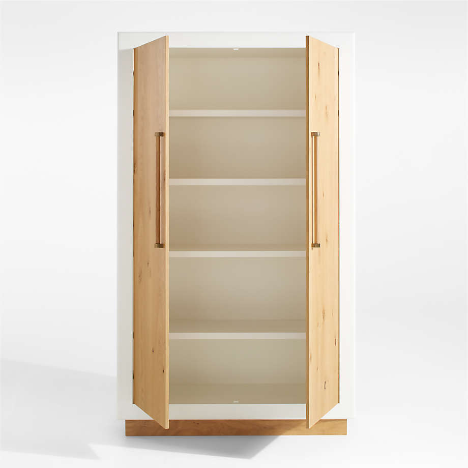 saucer salt oak cabinet $310  Wood storage cabinets, Pantry storage  cabinet, Tall cabinet storage