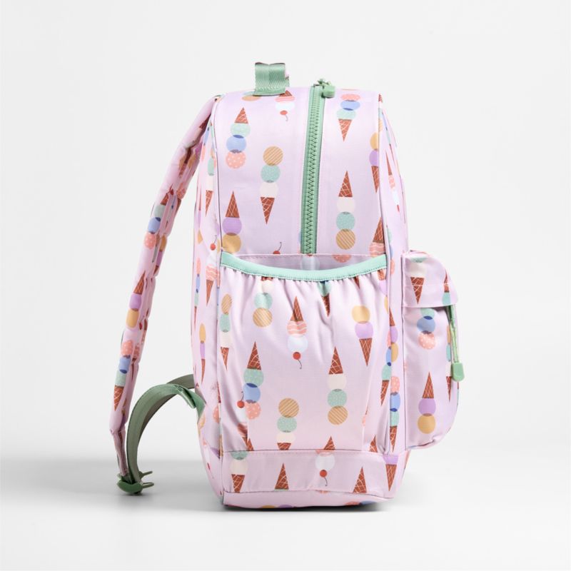 Ice Cream Cone Large Kids Backpack with Side Pockets - image 4 of 13