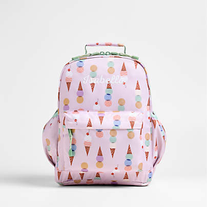 Ice Cream Cone Medium Kids Backpack with Side Pockets