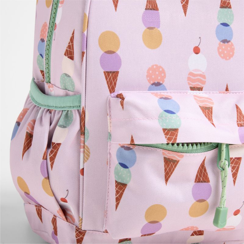 Ice Cream Cone Small Kids Backpack with Side Pockets - image 7 of 14