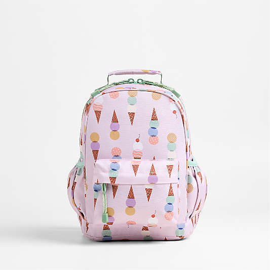 Ice Cream Cone Small Kids Backpack with Side Pockets