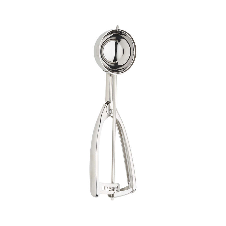 Crate and Barrel Stainless Steel Slotted Ice Scoop | Crate & Barrel