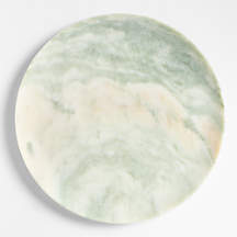 Ice Green 13" Marble Platter | Crate & Barrel