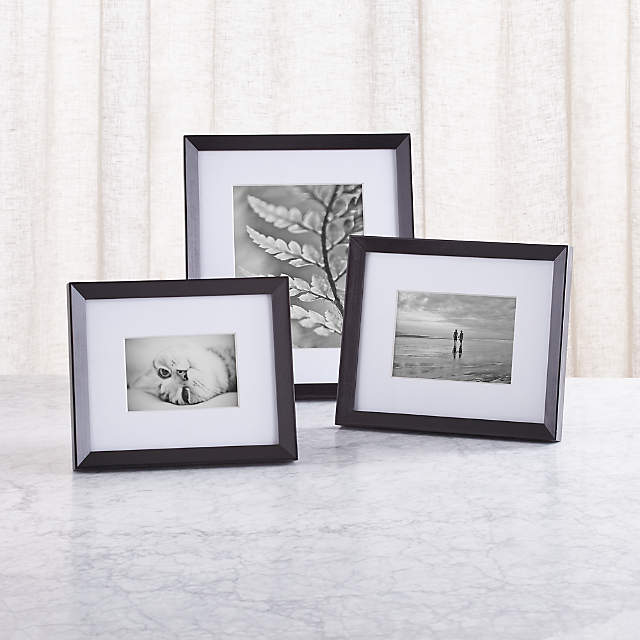 Black or White Photo Picture Frames with Quality Black White or Ivory Mounts 