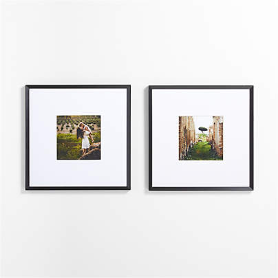 Icon Wood 2-Piece Black 11x11 Gallery Wall Frame Set