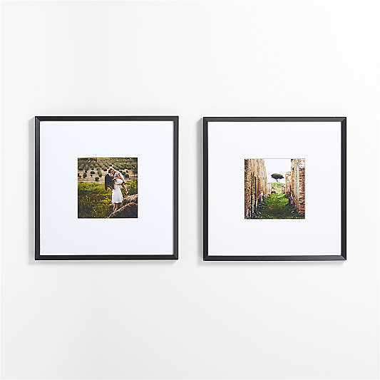 Icon Wood 2-Piece Black 11x11 Gallery Wall Frame Set