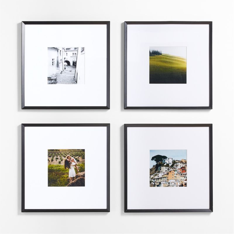 6-Piece Brushed Black 11x11 Gallery Wall Picture Frame Set + Reviews