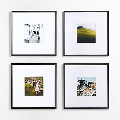 View Icon Wood 4-Piece Black 11x11 Gallery Wall Frame Set details