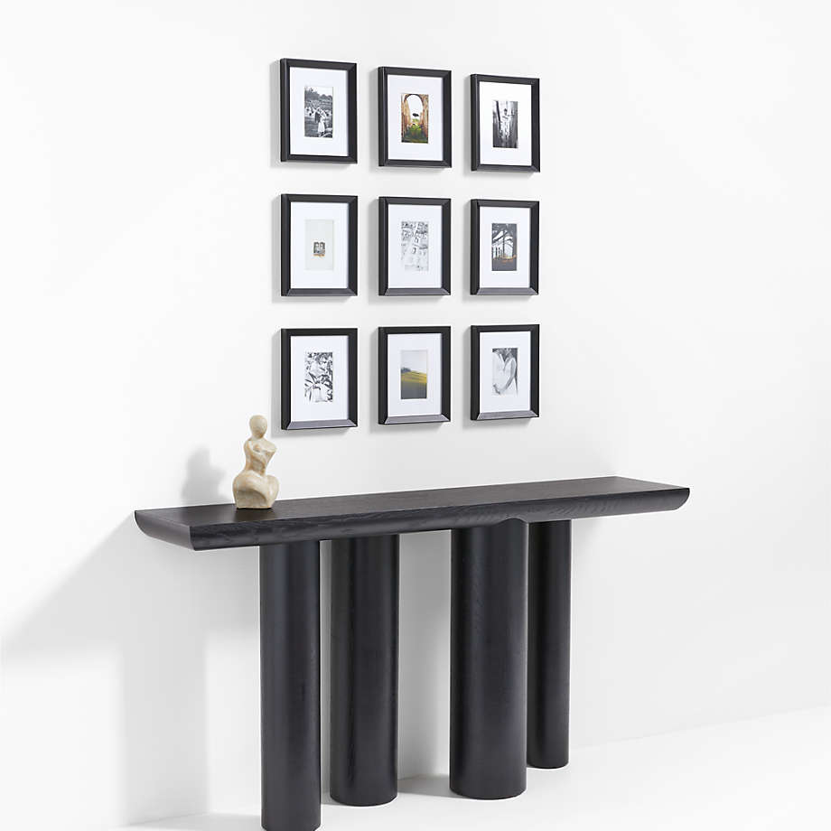 Icon Wood 9-Piece 4x6 Black Gallery Wall Picture Frame Set + Reviews