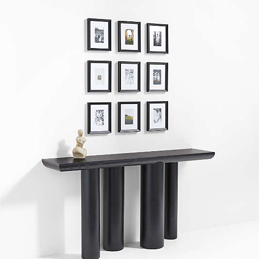 Icon Wood 9-Piece 4x6 Black Gallery Wall Frame Set