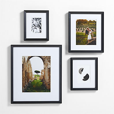 View Icon Wood 4-Piece Black Gallery Wall Frame Set details