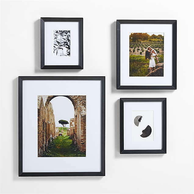 4-Piece Brushed Silver Gallery Wall Picture Frame Set + Reviews | Crate ...