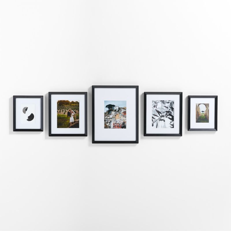 Icon Wood 5-Piece Black Gallery Wall Frame Set