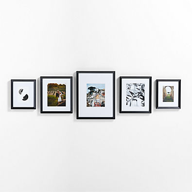View Icon Wood 5-Piece Black Gallery Wall Frame Set details