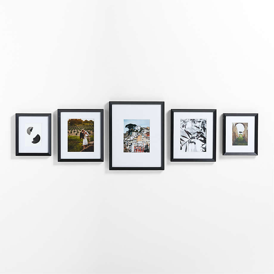 Icon Wood 6-Piece Black 11x11 Gallery Wall Picture Frame Set + Reviews