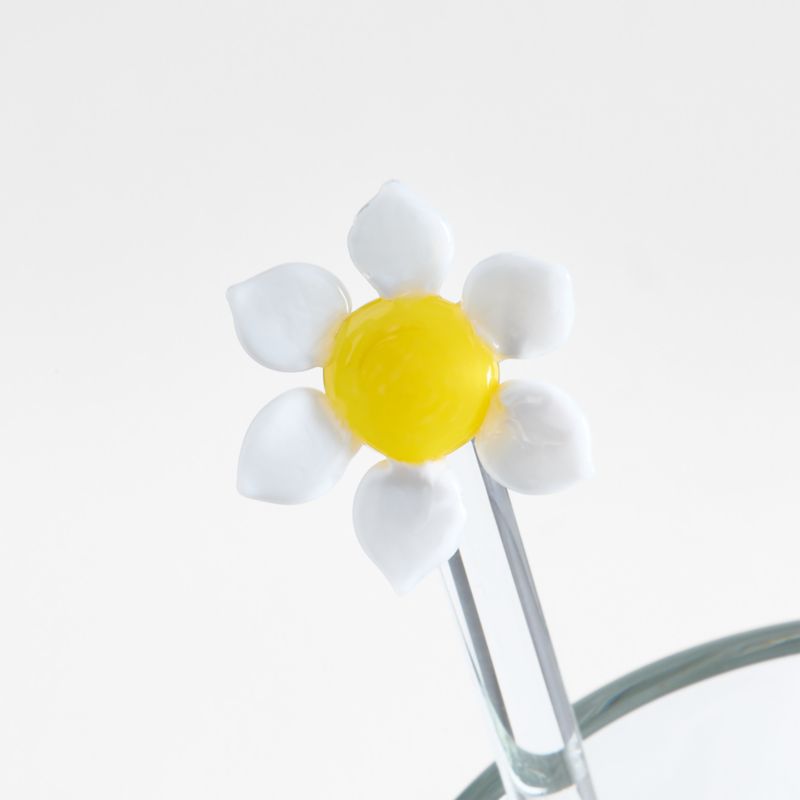 Daisy Icon Glass Drink Stirrers, Set of 4 - image 1 of 2