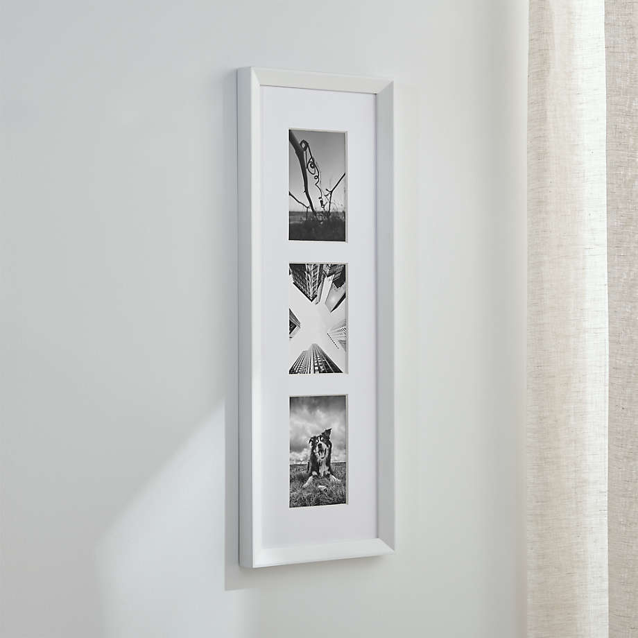 Icon Triple 4x6 White Wall Frame + Reviews Crate & Barrel
