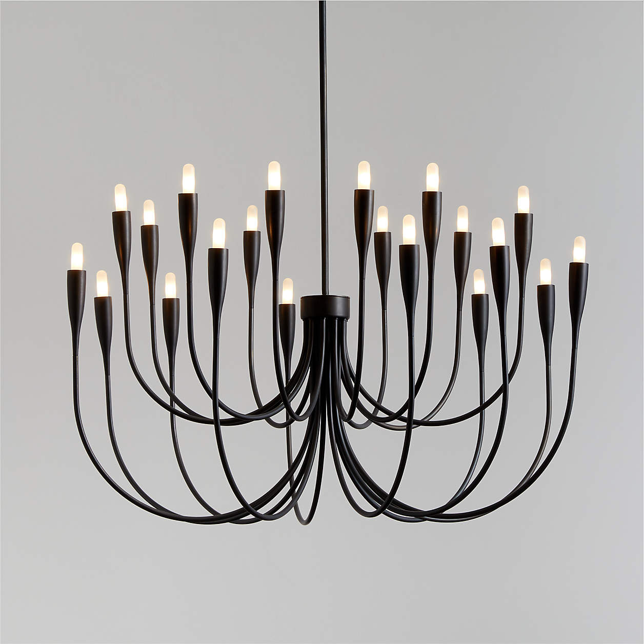 Iiona Black Candelabra Chandelier Light + Reviews Crate & Barrel