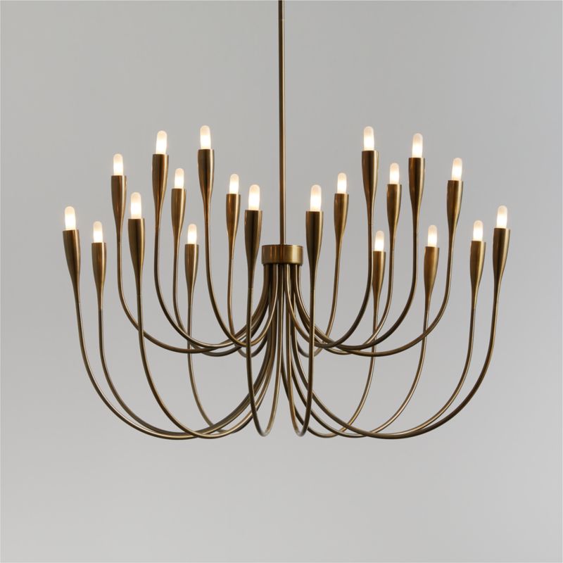 Olia Brass Metal Semi-Flush Mount Light