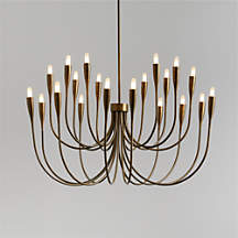 Iiona Brass Candelabra Chandelier Light + Reviews | Crate & Barrel Canada