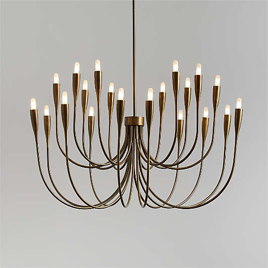 Iiona Large Brass Candelabra Chandelier Light